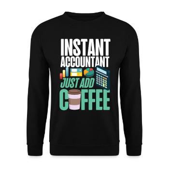 Accountant Bookkeeper Accounting - Unisex Sweatshirt - black - Front - Alina (178cm) & Michal (187cm)