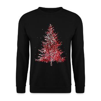 Arbre de Noël Arbre de Noël Noël - Sweat-shirt Unisexe - noir - Devant - Alina (178cm) & Michal (187cm)
