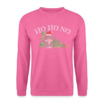 Weihnachtsmuffel Anti Weihnachten Katze Christbaum - Unisex Pullover - Pink - Vorne