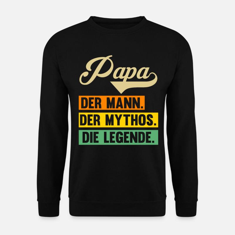 Vater Papi Papa - Unisex Pullover - Schwarz
