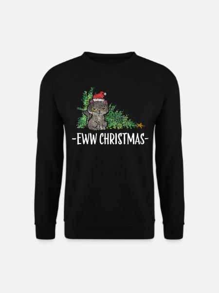 Anti Noël Noël Grouch Chats Noël - Sweat-shirt Unisexe - noir