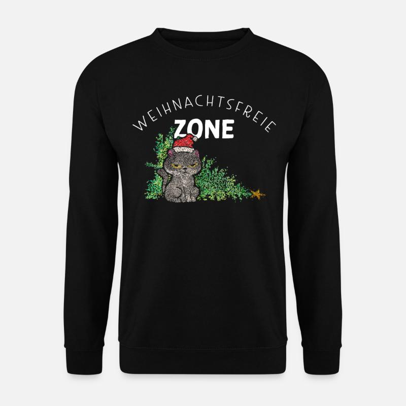 Anti Weihnachten Weihnachtsmuffel Weihnachtsbaum - Unisex Pullover - Schwarz