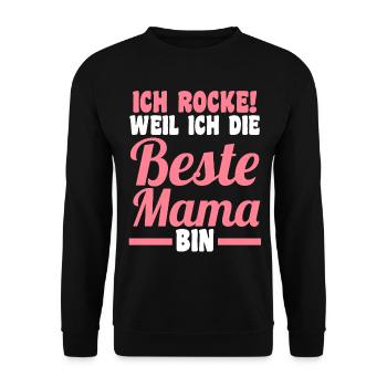 Mutter Mama - Unisex Pullover - Schwarz - Vorne - Alina (178cm) & Michal (187cm)