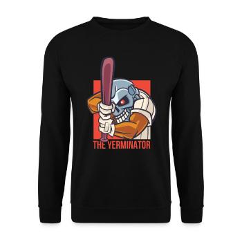 Baseball - The Yerminator - Unisex Pullover - Schwarz - Vorne - Alina (178cm) & Michal (187cm)