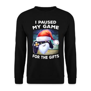 Chapeau de Noël Retro Gamer Gamer Cadeau Gaming - Sweat-shirt Unisexe - noir - Devant - Alina (178cm) & Michal (187cm)