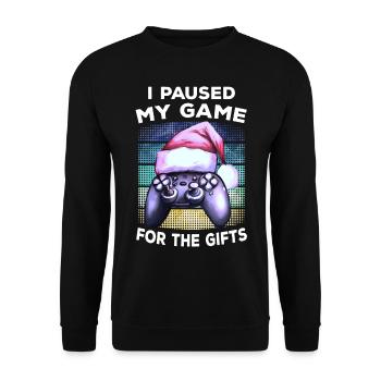 Gamer Jeu de chapeaux de Noël Gamer Gift Gaming - Sweat-shirt Unisexe - noir - Devant - Alina (178cm) & Michal (187cm)