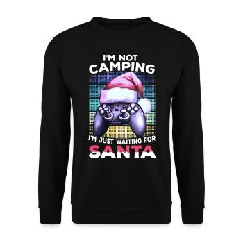 Gambler Chapeau de Noël Gamer Slogan Cadeau de jeu - Sweat-shirt Unisexe - noir - Devant - Alina (178cm) & Michal (187cm)