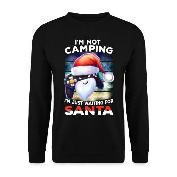 Chapeau de Noël Gamer Slogan Gambler Gift Gambling - Sweat-shirt Unisexe - noir - Devant - Alina (178cm) & Michal (187cm)