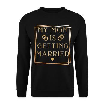 Hochzeit Mutter - Unisex Pullover - Schwarz - Vorne - Alina (178cm) & Michal (187cm)