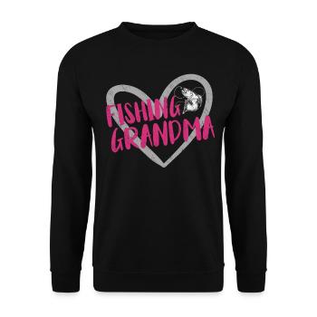 Pêche à la ligne Pêche - Sweat-shirt Unisexe - noir - Devant - Alina (178cm) & Michal (187cm)