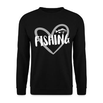 Pêche à la ligne Pêche - Sweat-shirt Unisexe - noir - Devant - Alina (178cm) & Michal (187cm)