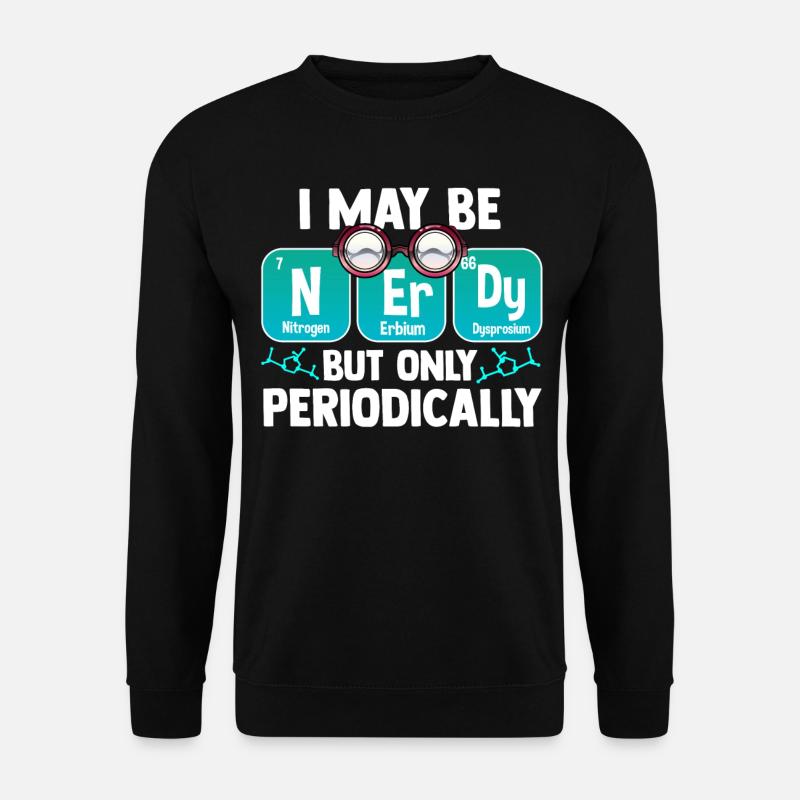 Nerd periodic table - Unisex Sweatshirt - black