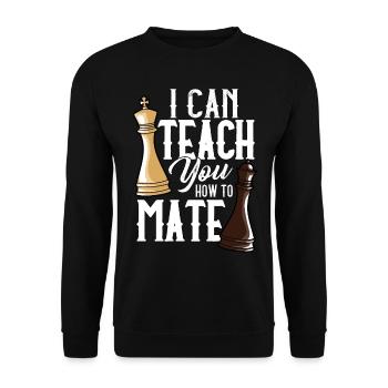 Chess players Chess - Unisex Sweatshirt - black - Front - Alina (178cm) & Michal (187cm)