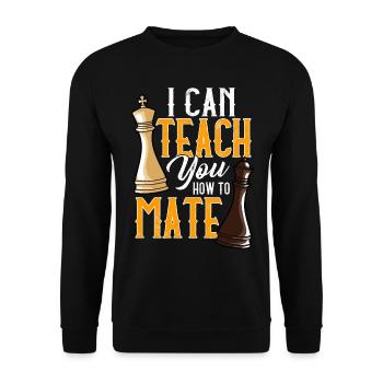 Chess players Chess - Unisex Sweatshirt - black - Front - Alina (178cm) & Michal (187cm)