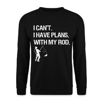 Pêche à la ligne Pêche - Sweat-shirt Unisexe - noir - Devant - Alina (178cm) & Michal (187cm)
