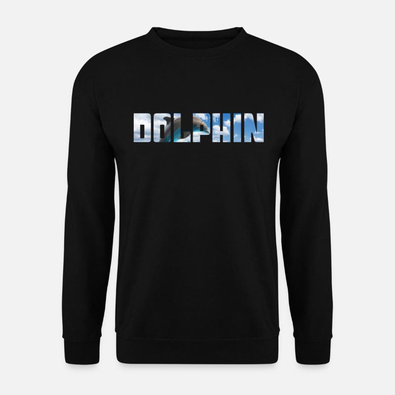 Delfin - Unisex Pullover - Schwarz
