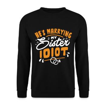 Il épouse ma sœur - Sweat-shirt Unisexe - noir - Devant - Alina (178cm) & Michal (187cm)