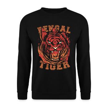 Bengal Tiger Whisperer Safari Wildlife Zookeeping - Sweat-shirt Unisexe - noir - Devant - Alina (178cm) & Michal (187cm)
