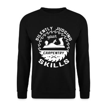 Évaluation implicite de votre - Sweat-shirt Unisexe - noir - Devant - Alina (178cm) & Michal (187cm)