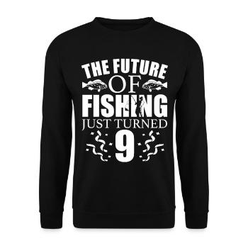 Pêche à la ligne Pêche - Sweat-shirt Unisexe - noir - Devant - Alina (178cm) & Michal (187cm)