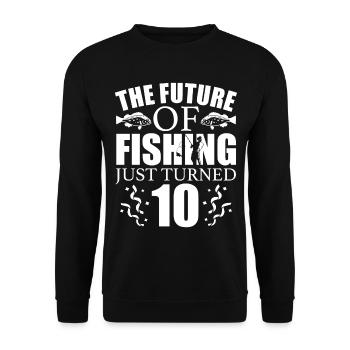 Pêche à la ligne Pêche - Sweat-shirt Unisexe - noir - Devant - Alina (178cm) & Michal (187cm)