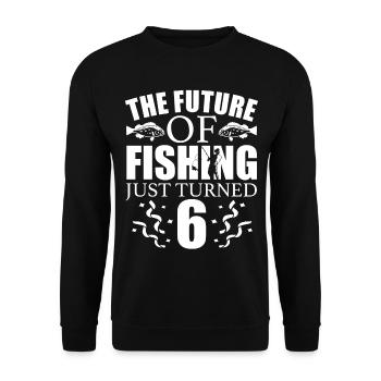 Pêche à la ligne Pêche - Sweat-shirt Unisexe - noir - Devant - Alina (178cm) & Michal (187cm)