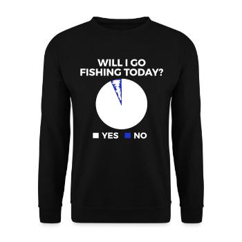 Pêche à la ligne Pêche - Sweat-shirt Unisexe - noir - Devant - Alina (178cm) & Michal (187cm)