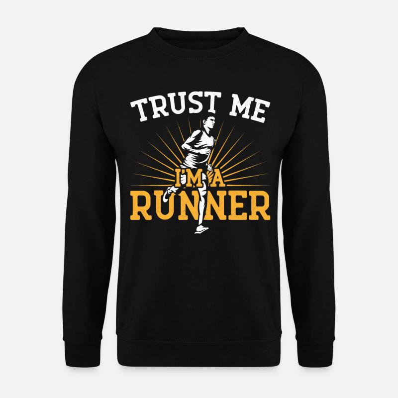 Running Runner Half Marathon - Unisex Sweatshirt - black