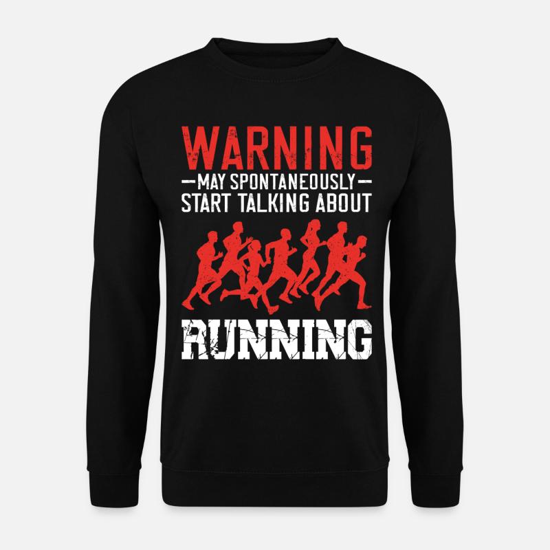 Running Runner Half Marathon - Unisex Pullover - Schwarz