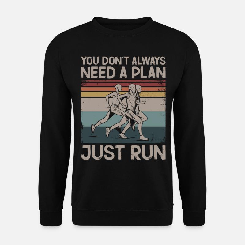 Running Runner Half Marathon - Unisex Sweatshirt - black