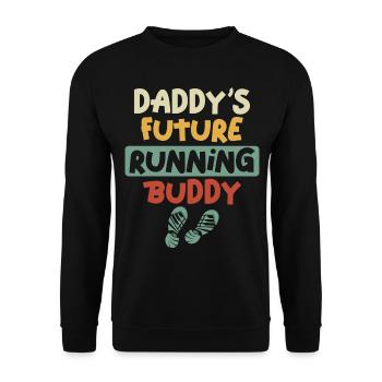 Running Runner Half Marathon Papa - Sweat-shirt Unisexe - noir - Devant - Alina (178cm) & Michal (187cm)