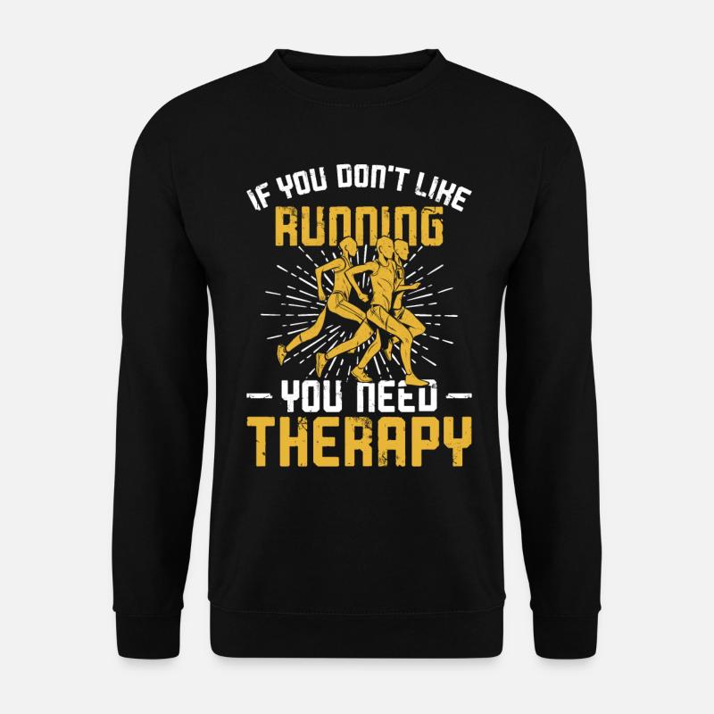 Running Runner Half Marathon - Unisex Pullover - Schwarz