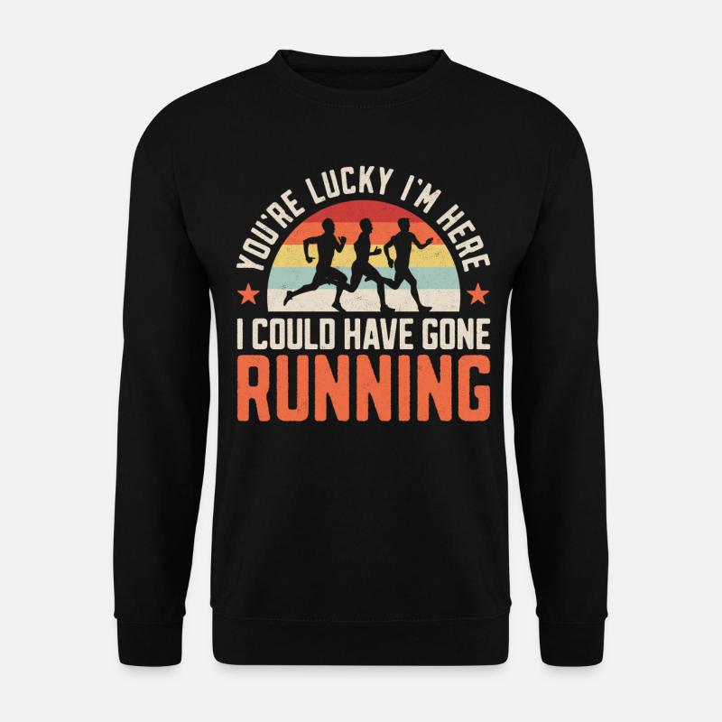 Running Runner Semi-Marathon - Sweat-shirt Unisexe - noir