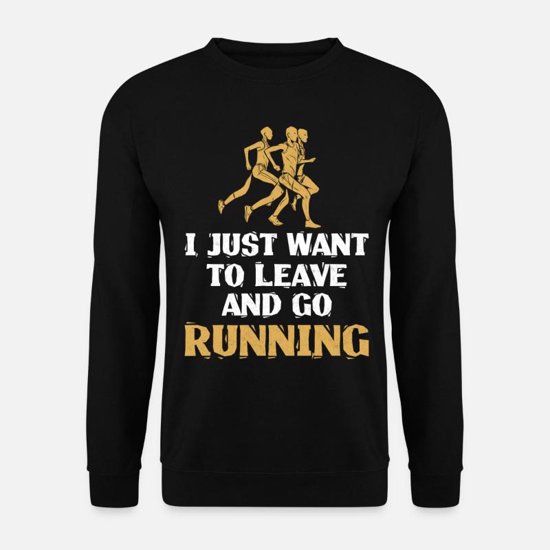 Running Runner Half Marathon - Unisex Sweatshirt - black