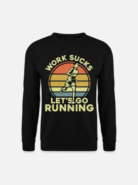 Running Runner Semi-Marathon - Sweat-shirt Unisexe - noir