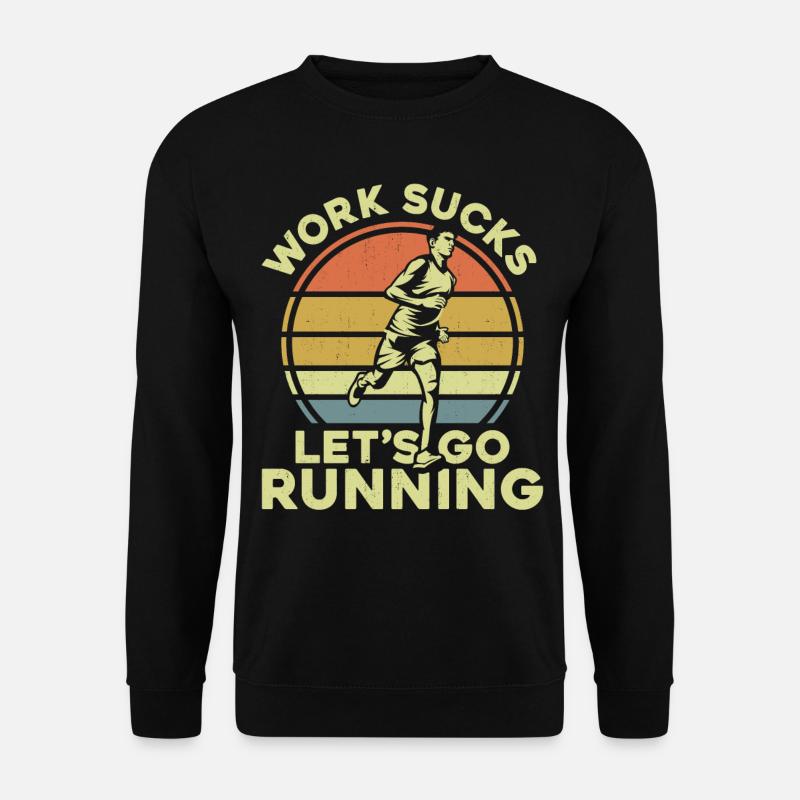 Running Runner Half Marathon - Unisex Sweatshirt - black