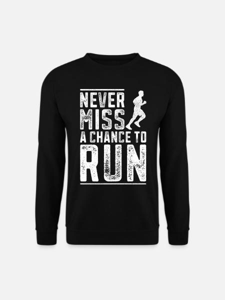 Running Runner Half Marathon - Unisex Sweatshirt - black