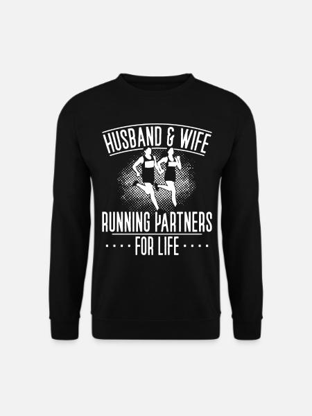 Running Runner Half Marathon - Unisex Sweatshirt - black
