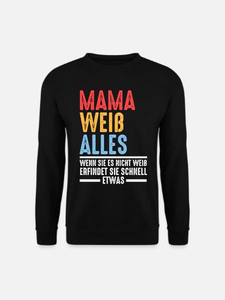 Mutter Mama - Unisex Pullover - Schwarz