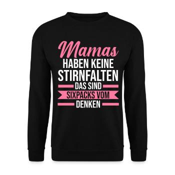 Mutter Mama - Unisex Pullover - Schwarz - Vorne - Alina (178cm) & Michal (187cm)