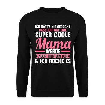 Mutter Mama - Unisex Pullover - Schwarz - Vorne - Alina (178cm) & Michal (187cm)
