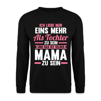 Mutter Mama - Unisex Pullover - Schwarz - Vorne - Alina (178cm) & Michal (187cm)
