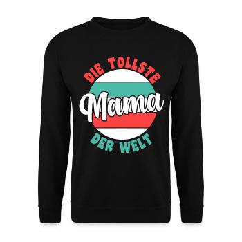 Mutter Mama - Unisex Pullover - Schwarz - Vorne - Alina (178cm) & Michal (187cm)