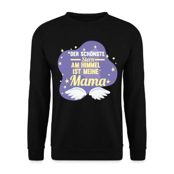 Mutter Tochter Sohn Mama - Unisex Pullover - Schwarz - Vorne - Alina (178cm) & Michal (187cm)