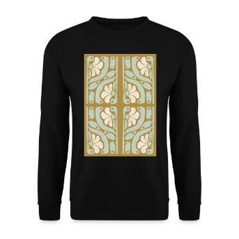 Art Nouveau, Arts & Crafts, Aesthetic, Vintage-1900 - Unisex Sweatshirt - black - Front - Alina (178cm) & Michal (187cm)