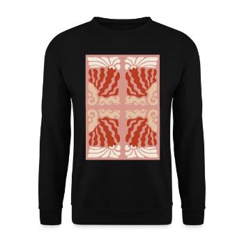Art Nouveau, Arts & Crafts, Aesthetic, Vintage-1900 - Unisex Sweatshirt - black - Front - Alina (178cm) & Michal (187cm)