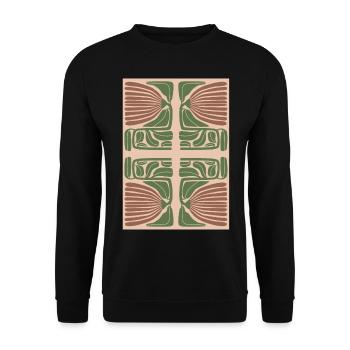 Art Nouveau, Arts & Crafts, Aesthetic, Vintage-1900 - Unisex Sweatshirt - black - Front - Alina (178cm) & Michal (187cm)