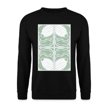 Art Nouveau, Arts & Crafts, Aesthetic, Vintage-1900 - Unisex Sweatshirt - black - Front - Alina (178cm) & Michal (187cm)