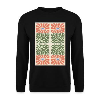 Art Nouveau, Arts & Crafts, Aesthetic, Vintage-1900 - Unisex Sweatshirt - black - Front - Alina (178cm) & Michal (187cm)