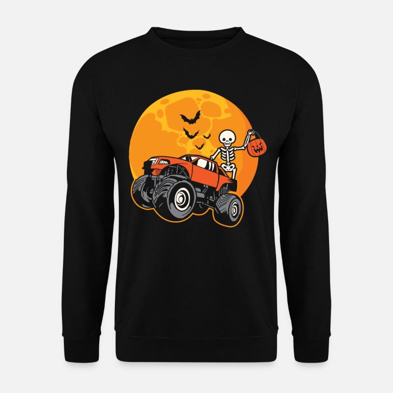 Halloween Skelett Fledermäuse - Unisex Pullover - Schwarz
